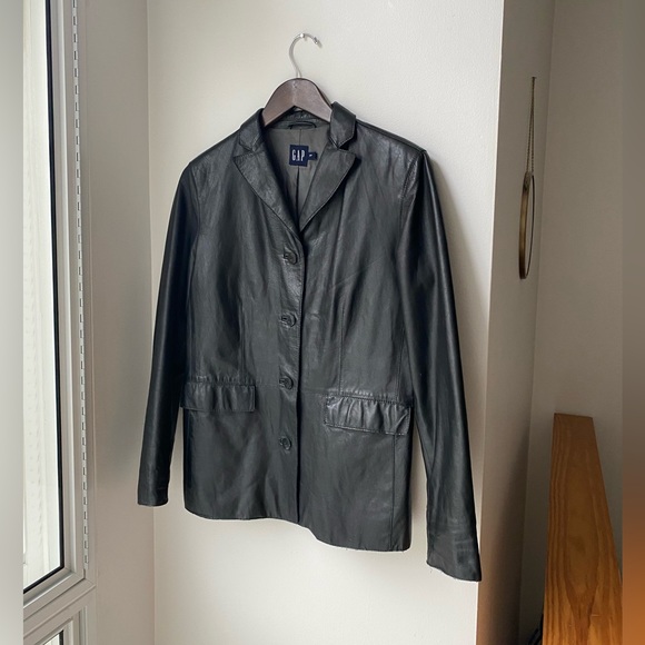 90’s GAP leather jacket - Picture 1 of 9